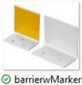 Barrier Wall Marker
