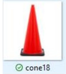 18" Orange Traffic Cone