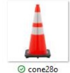 36" Lime Traffic Cone